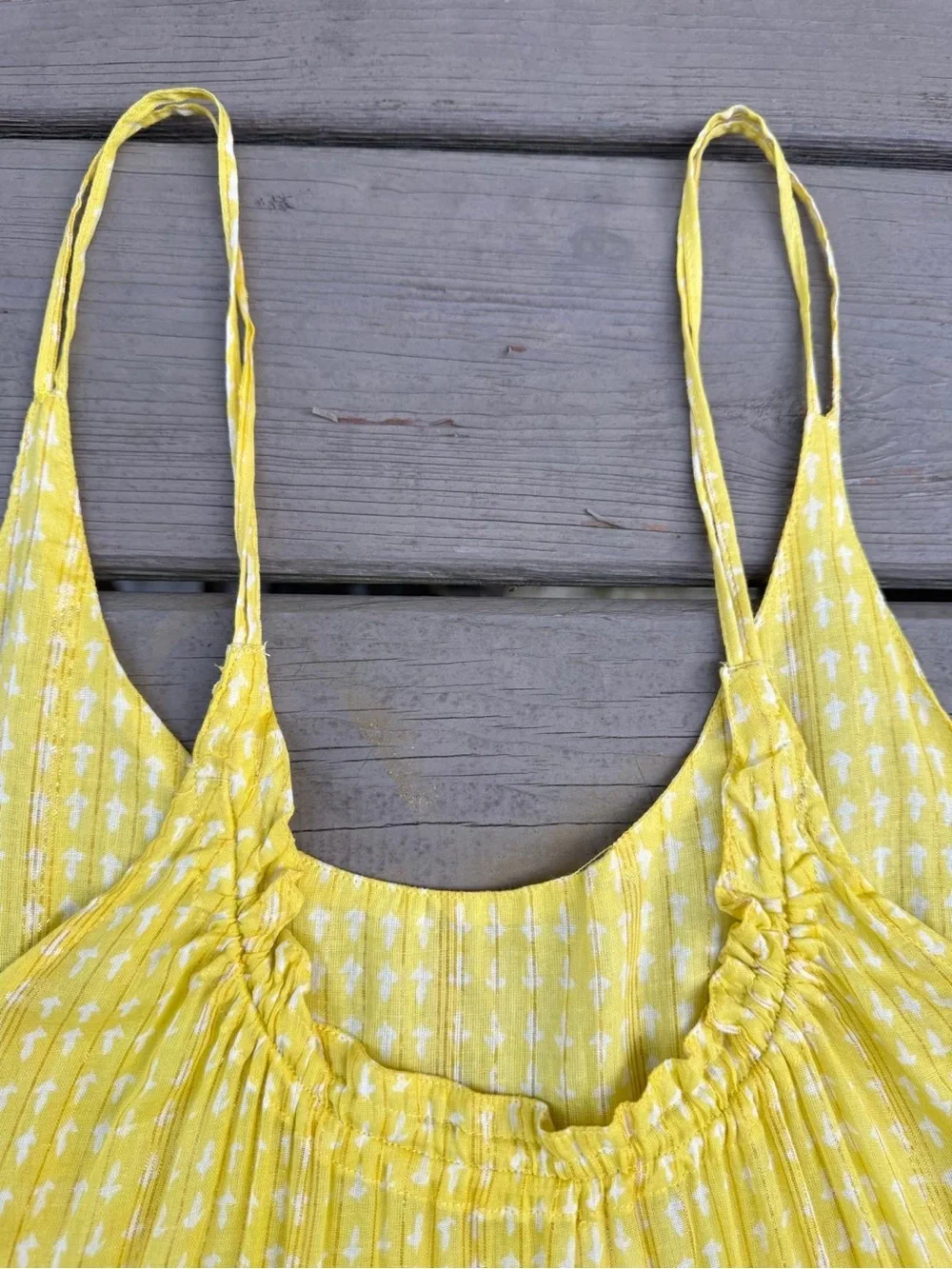 Free People Intimately  Yellow Maxi Dress